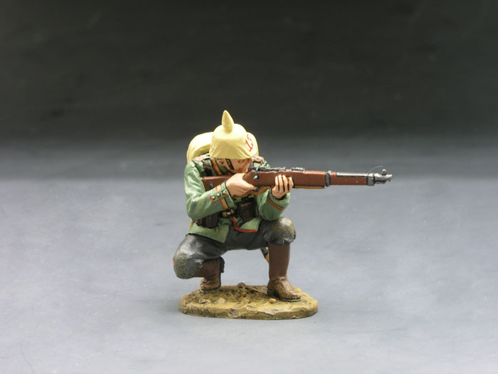 King & Country DD339 Kneeling Rifleman – Figurine Plomb Peint, Neuve Sous Boîte