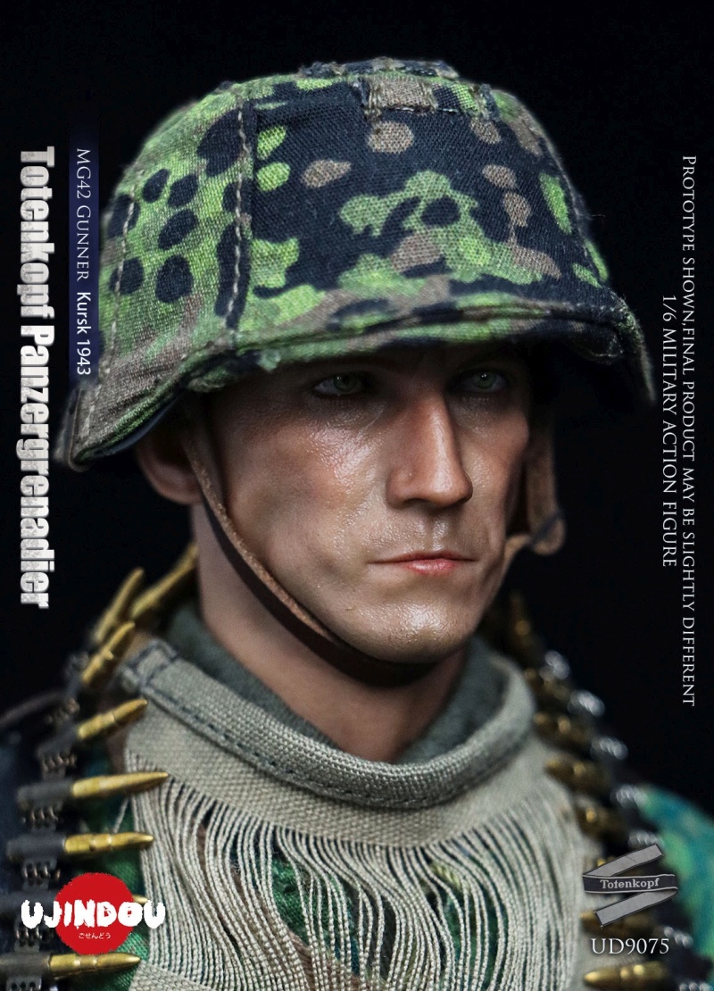 WWII Totenkopf Panzergrenadier - MG42 Gunner Kursk 1943 - in 1/6 scale