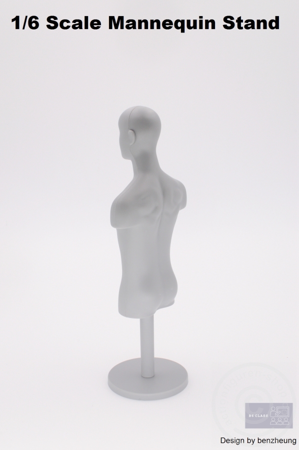 Bust03-05 Schneider- Kleider-Puppe - grau