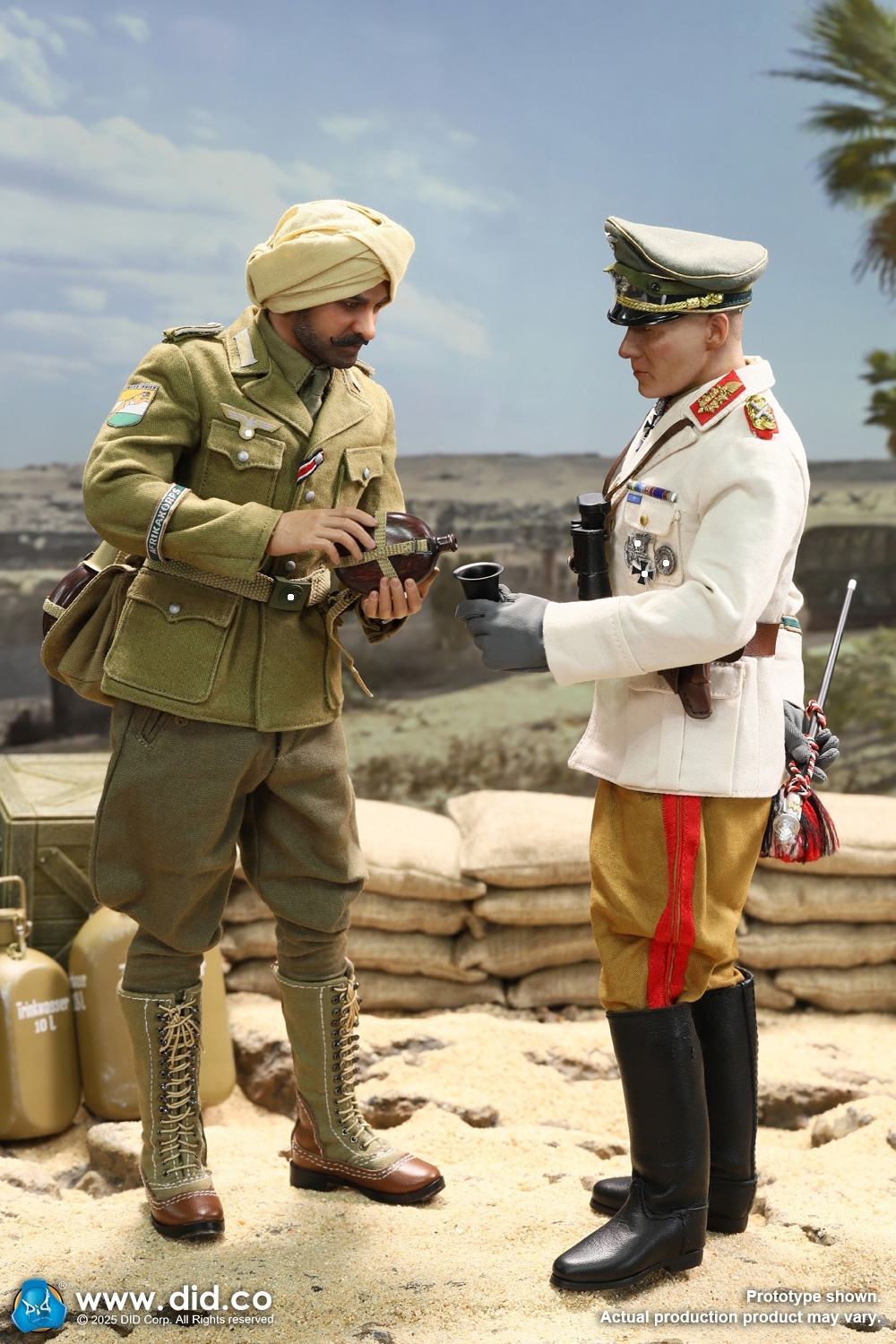 Ishaan & Panzer Commander - Stauffenberg - WWII German Africa Corps Supply Duty - in 1/6 scale Ishaan & Panzer Commander - Stauffenberg - WWII German Africa Corps Supply Duty - in 1/6 scale