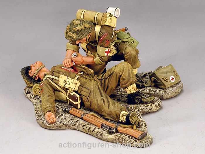 British 3rd. Infantry Division, Medic + Wounded