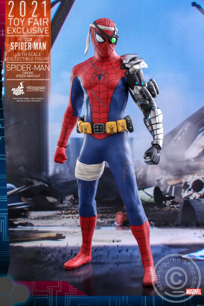 607881-01KyQkYgxM6P0aM Marvel's Spider-Man - Spider-Man (Cyborg Spider-Man Suit) - Toy Fair Exclusive - VGM51