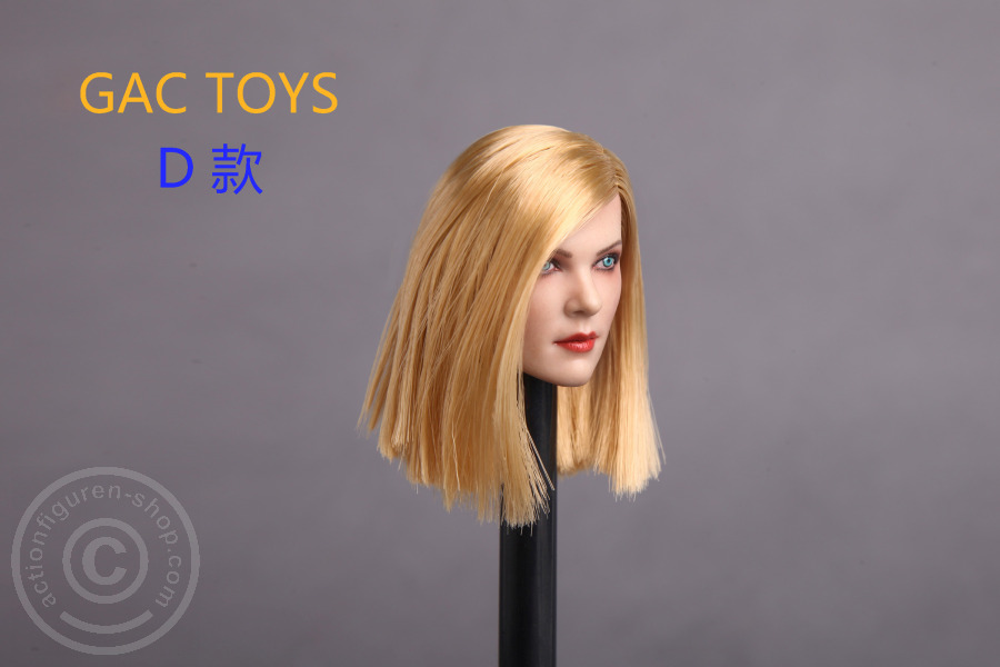 Female Head - blond mid long Hair