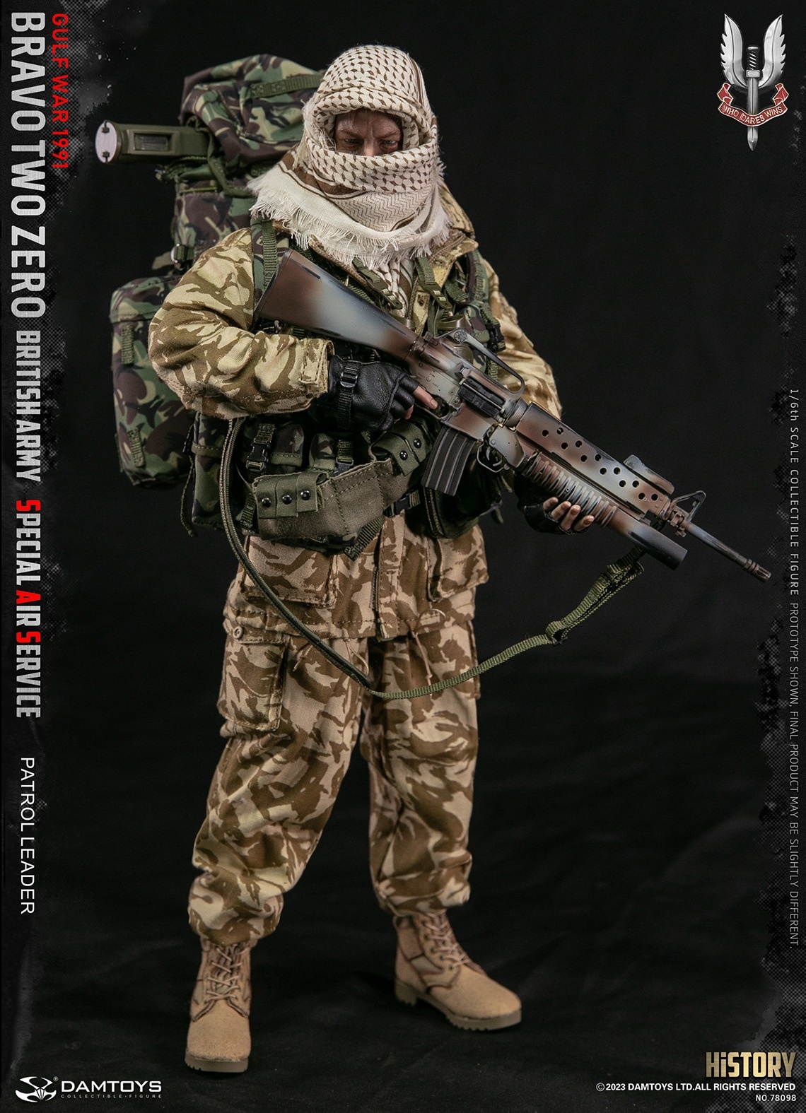 Bravo Two Zero - British Army Special Air Service (SAS) Patrol Leader - Gulf War 1991 - in 1/6 scale Bravo Two Zero - British Army Special Air Service (SAS) Patrol Leader - Gulf War 1991 - in 1/6 scale