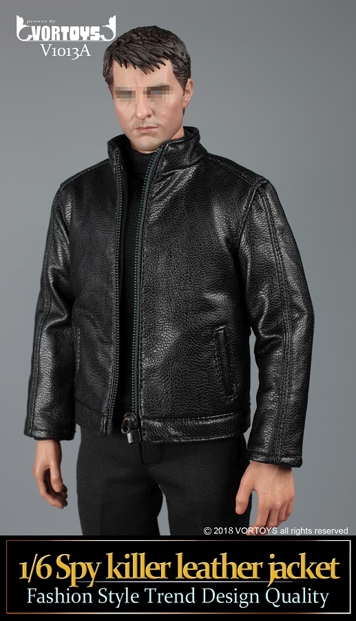 Spy Killer Leather Jacket (black) Set