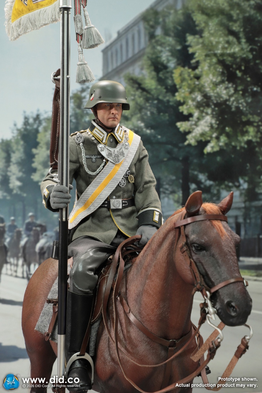 German WWII Brown War Horse (Standing) - in 1/6 scale