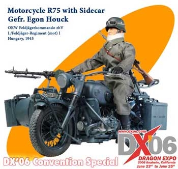 Egon Houk & BMW R75 mit Beiwagen - DX06 Exclusive