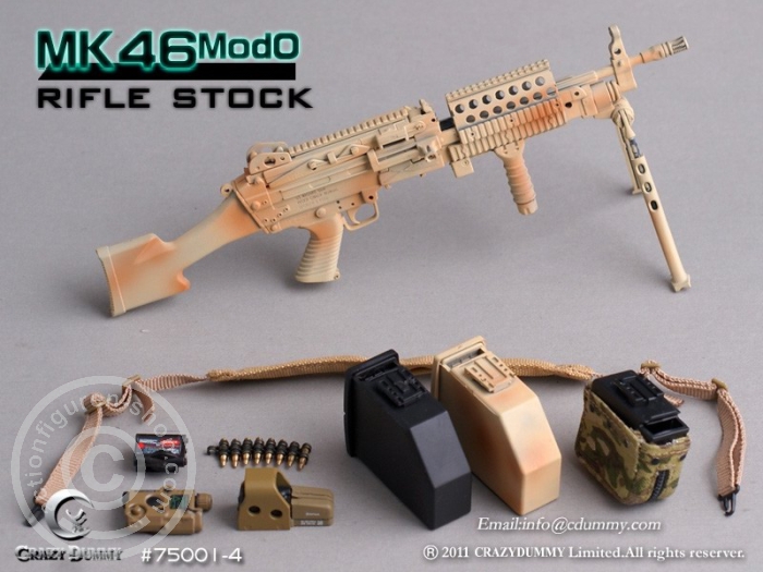 MK46MOD0-rifle stock - camouflage