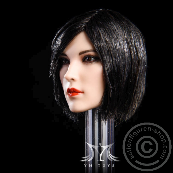 Female Head - black short Hair