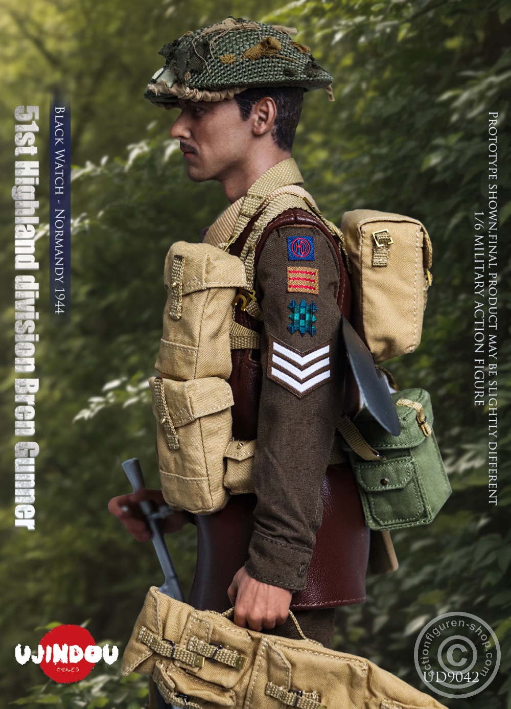 51st Highland Division Bren Gunner - Black Watch - Normandy 1944 - in 1/6 scale 51st Highland Division Bren Gunner - Black Watch - Normandy 1944 - in 1/6 scale