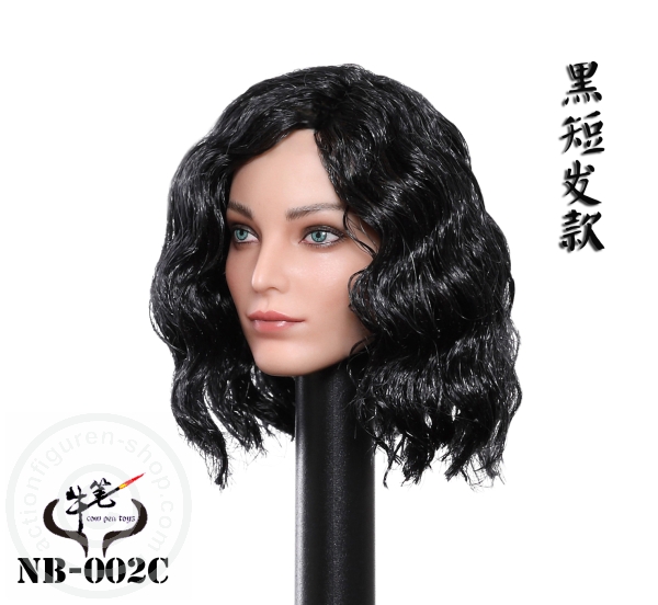 Female Head - black short Hair