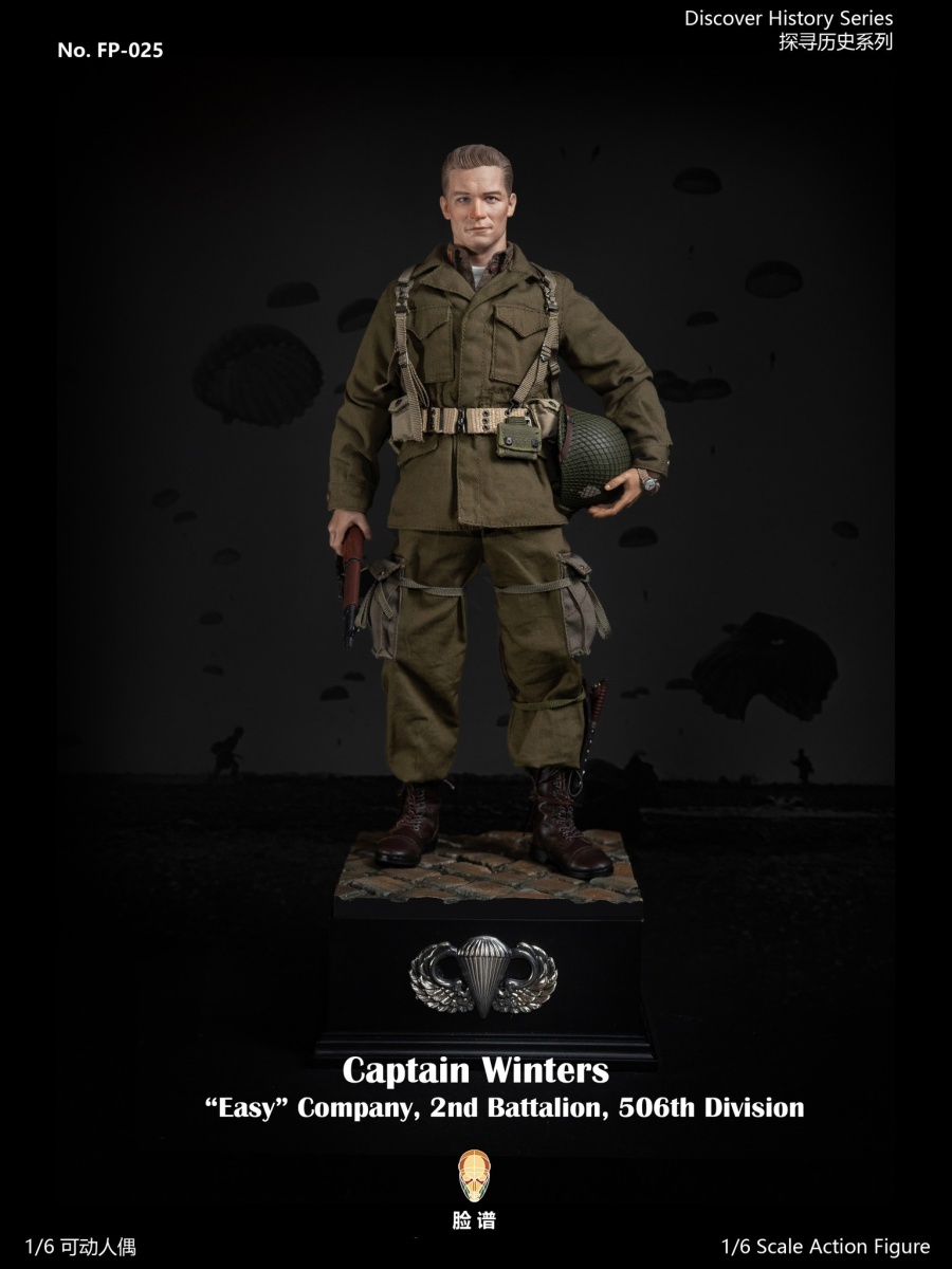 WWII US Airborne Division E Company Captain - Historical Version - in 1/6 scale