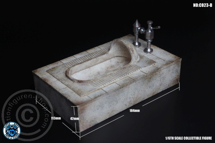 SDC023B-02 Squat Toilet / Hock - Toilette - dirty look