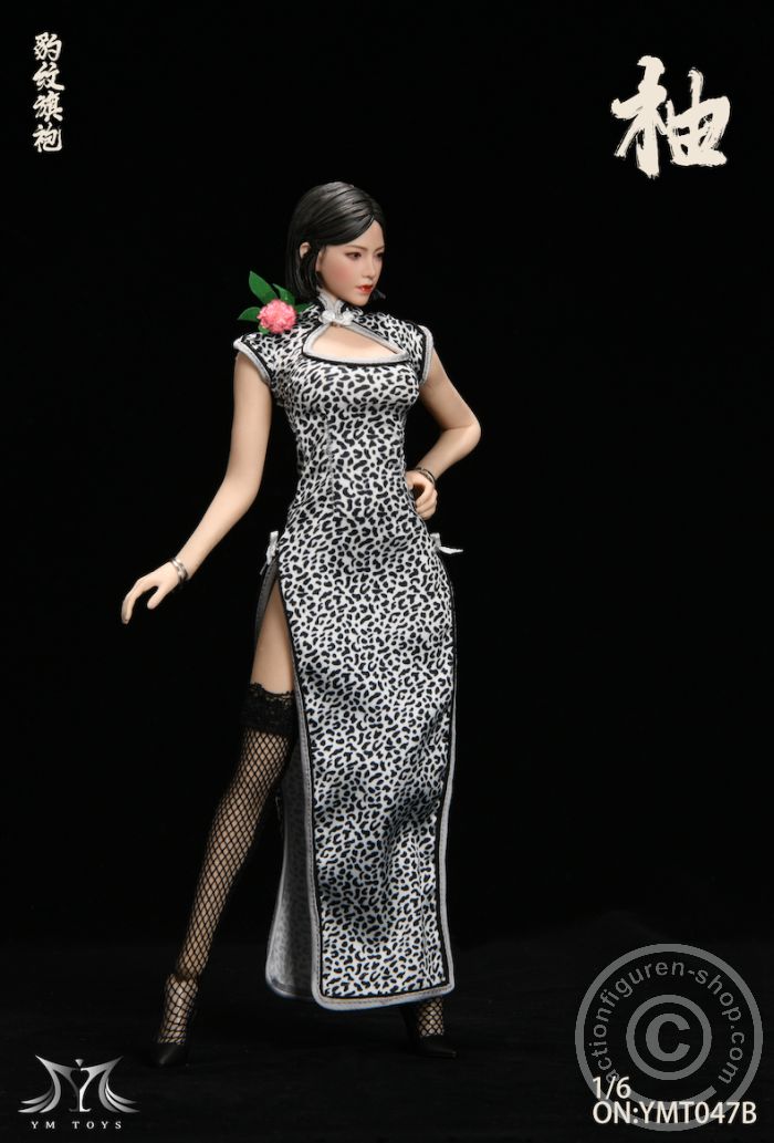 Leopard Print Cheongsam & Female Head Sculpt "Pomelo" - B