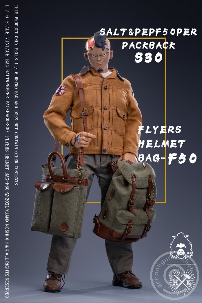 yua-jc003a-078unl9uhyQI7X8 Vintage Flyers Helmet Bag - Salt & Pepper Helmet Bag-F50 - American Tent