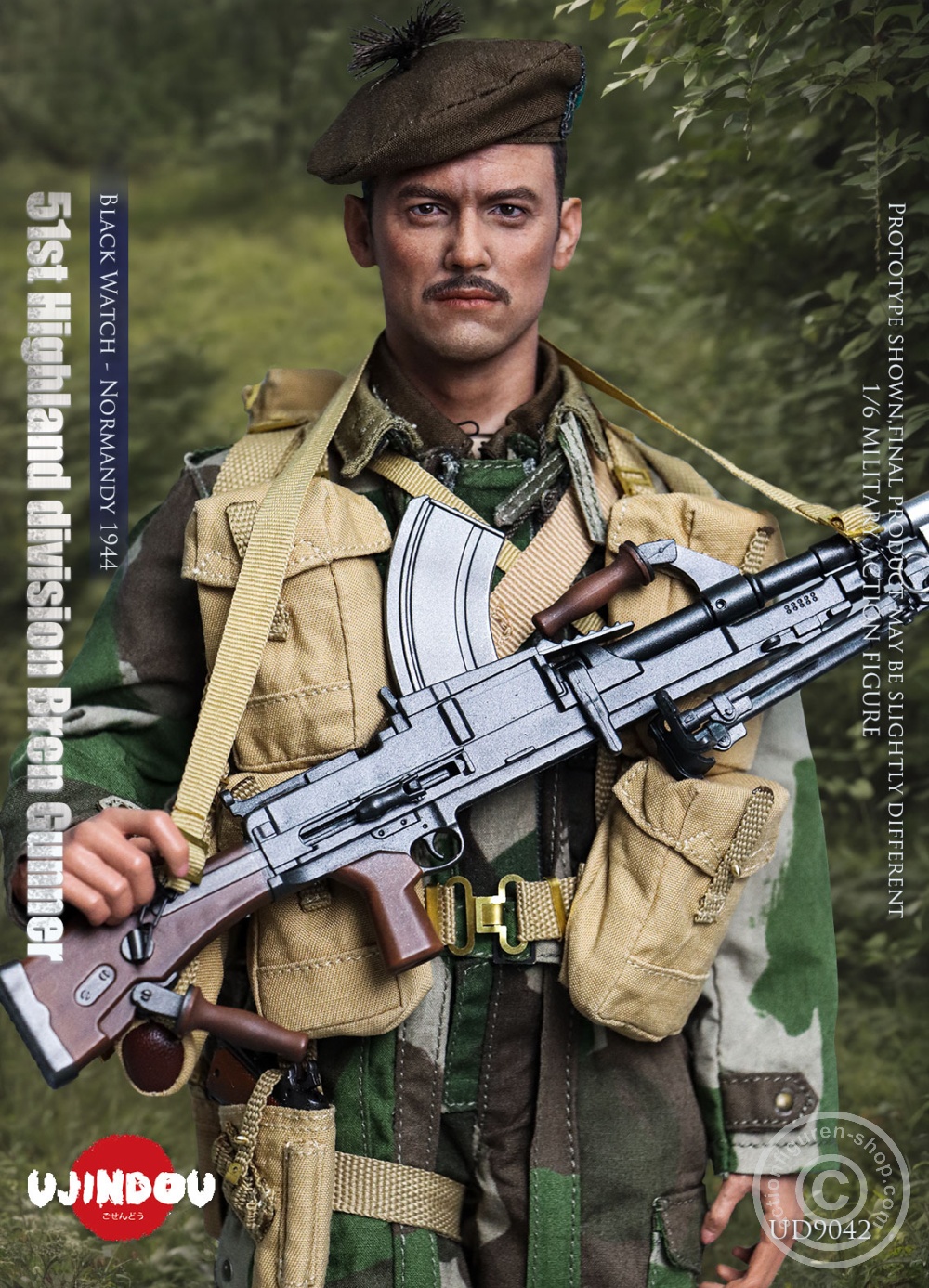 51st Highland Division Bren Gunner - Black Watch - Normandy 1944 - in 1/6 scale 51st Highland Division Bren Gunner - Black Watch - Normandy 1944 - in 1/6 scale