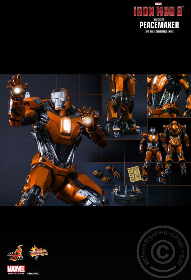 176130-098Xrce8uwLNEve Iron Man 3 - Peacemaker (Mark XXXVI) - Exclusive - MMS258