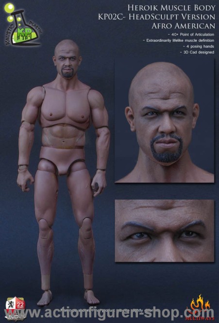Heroik Muscle Body - BLACK - AFRO AMERICAN
