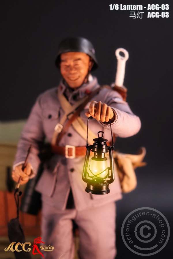 JOA-ACG03-06 Wind- Petroleum-Lampe - Metall - mit LED