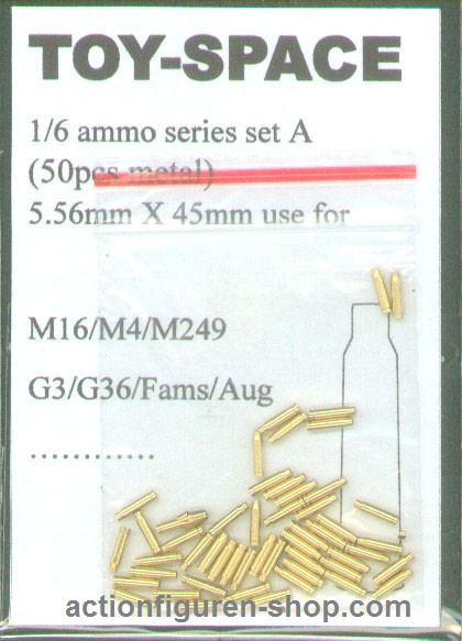 5,56 × 45 mm NATO Munitionshülsen (Metall - 50 Stück)