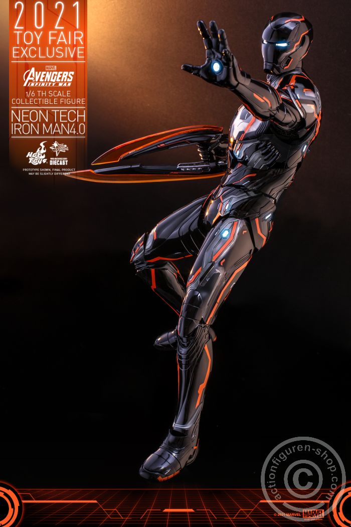 608383-07 Avengers Infinity War - Neon Tech Iron Man 4.0 - Exclusive - MMS597D39
