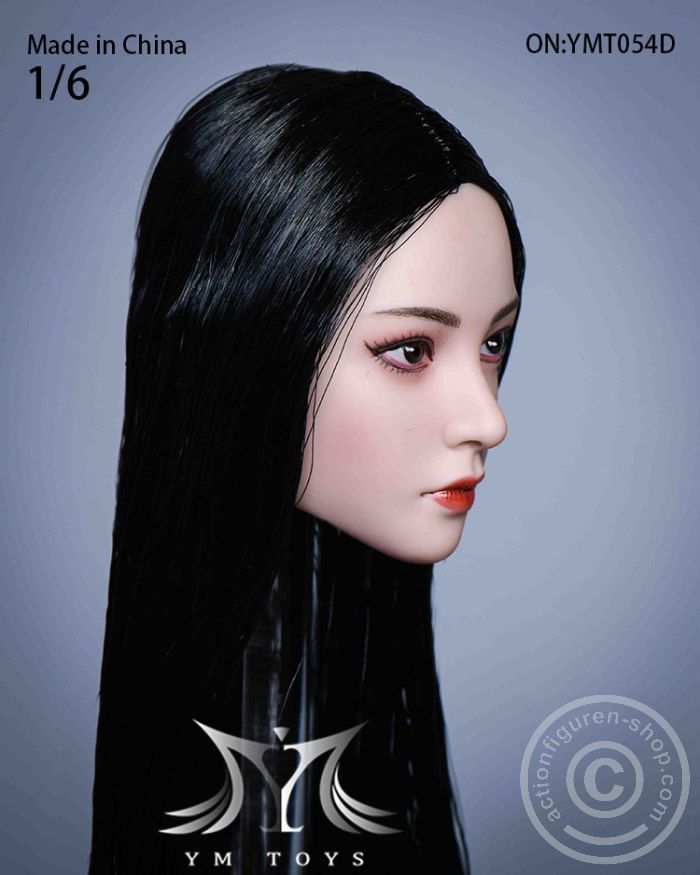 ymt-54d-039XQJzX3p7L9VM Female Head - Akiko - black clong Hair