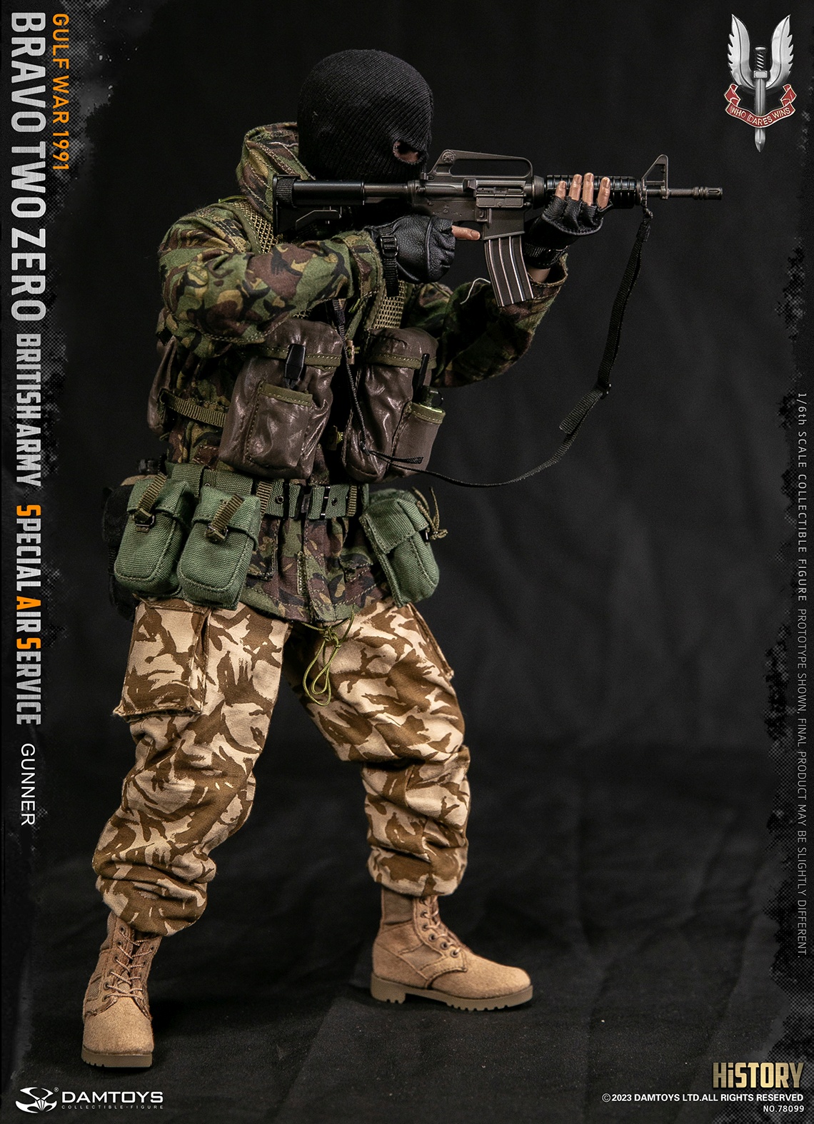 Bravo Two Zero - British Army Special Air Service (SAS) Gunner - Gulf War 1991 - in 1/6 scale Bravo Two Zero - British Army Special Air Service (SAS) Gunner - Gulf War 1991 - in 1/6 scale