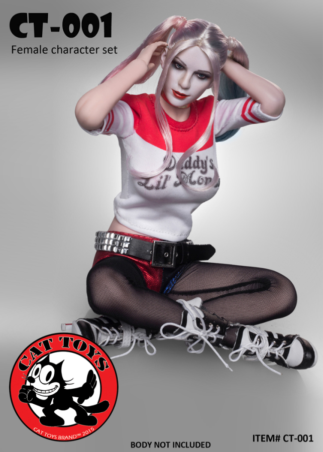 CT001-05 Harley Quinn Head and Outfit Set