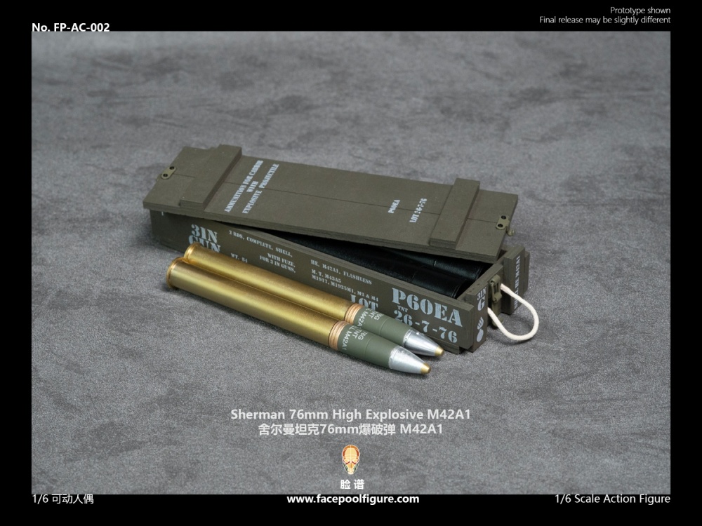 US Army - Sherman Tank Ammo Accessory Set - 1/6 scale