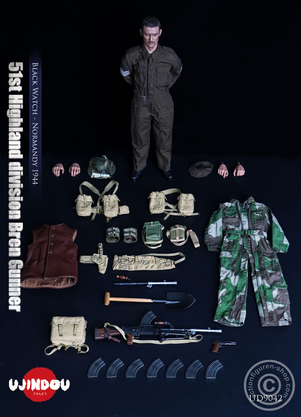 51st Highland Division Bren Gunner - Black Watch - Normandy 1944 - in 1/6 scale 51st Highland Division Bren Gunner - Black Watch - Normandy 1944 - in 1/6 scale