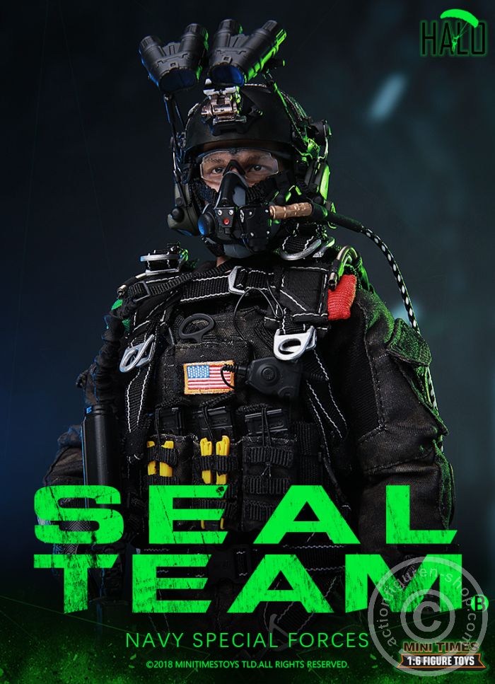 MT-M013-10 SEAL Team - HALO - w/Dog - Navy Special Forces