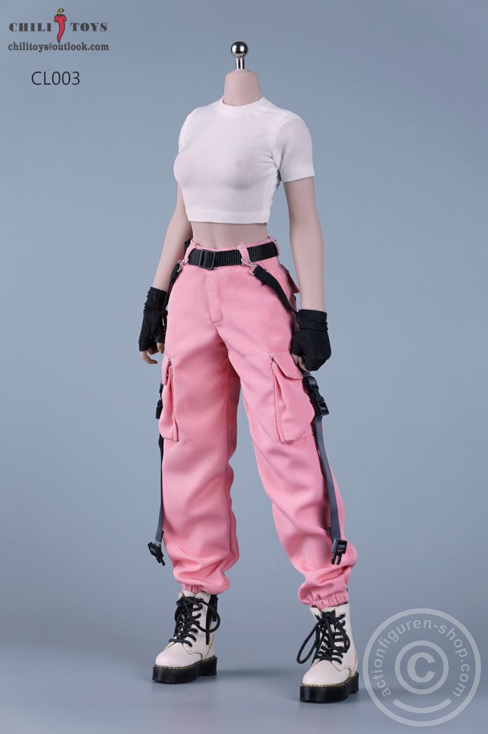 Casual Female Cargo Pants Set - P