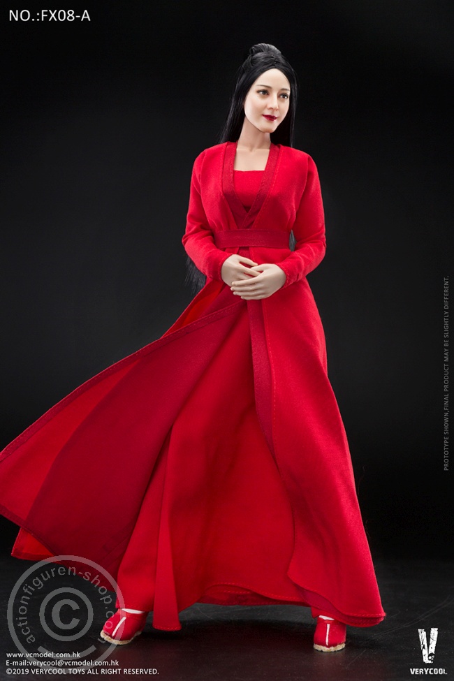 Female Body with Head - black Hair in antique Style