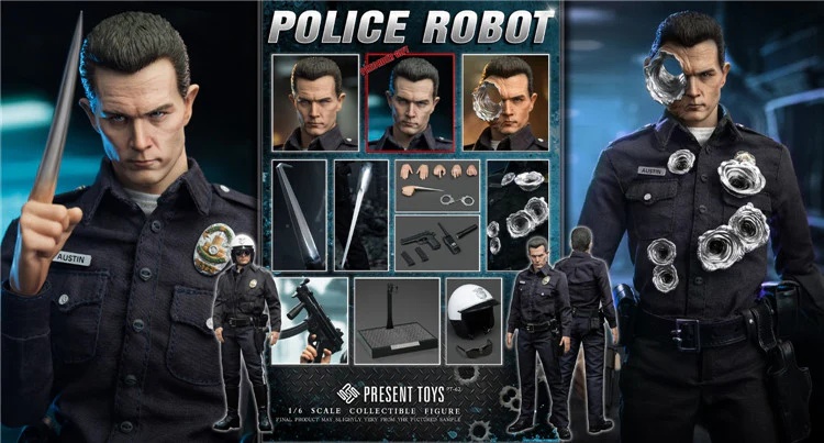 Police Robot - Terminator T-1000 - in 1/6 scale