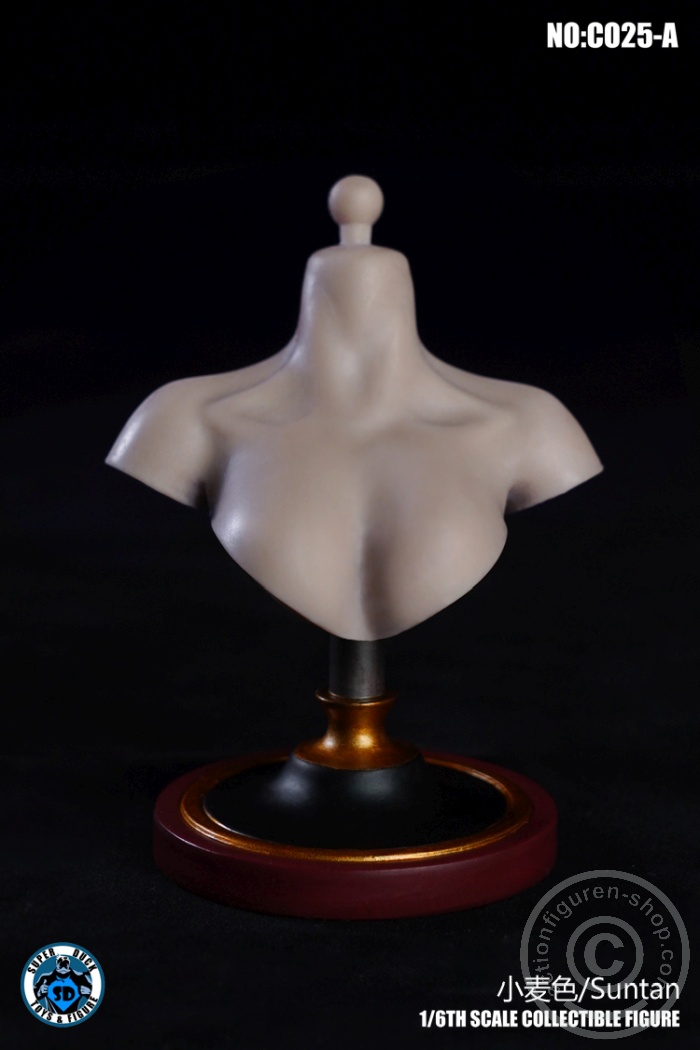 SDC025A-03 Female Bust Stand - Suntan