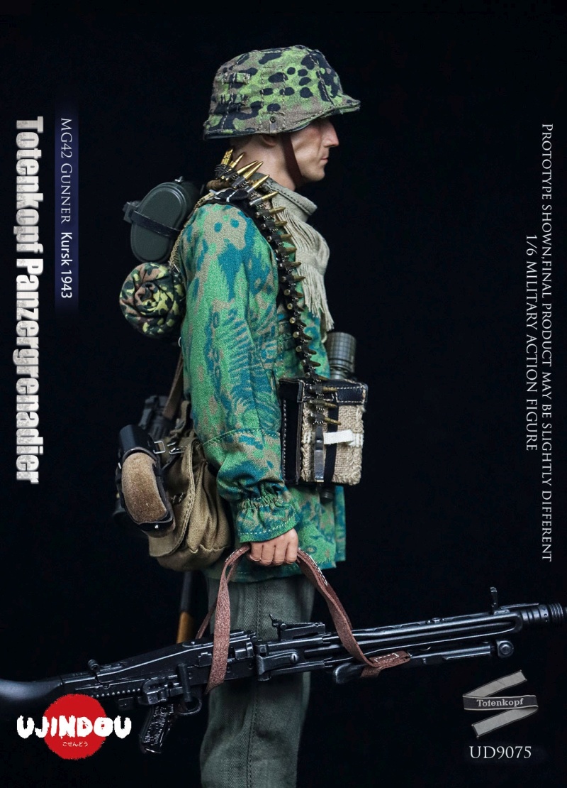 WWII Totenkopf Panzergrenadier - MG42 Gunner Kursk 1943 - in 1/6 scale