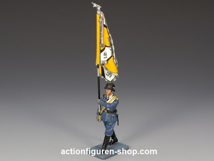 Marching Officer with Flag