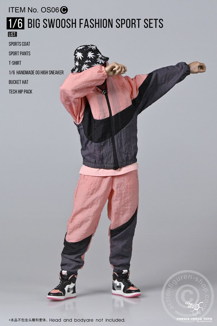 OSVTOS06C-04 Big Swoosh Fashion Sport Set - pink