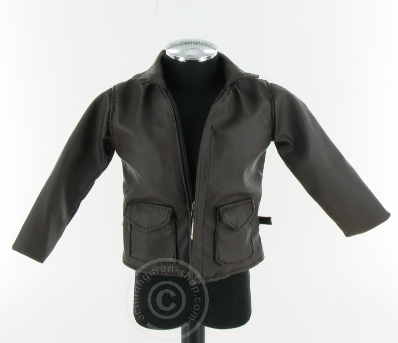 Leder Jacke - braun