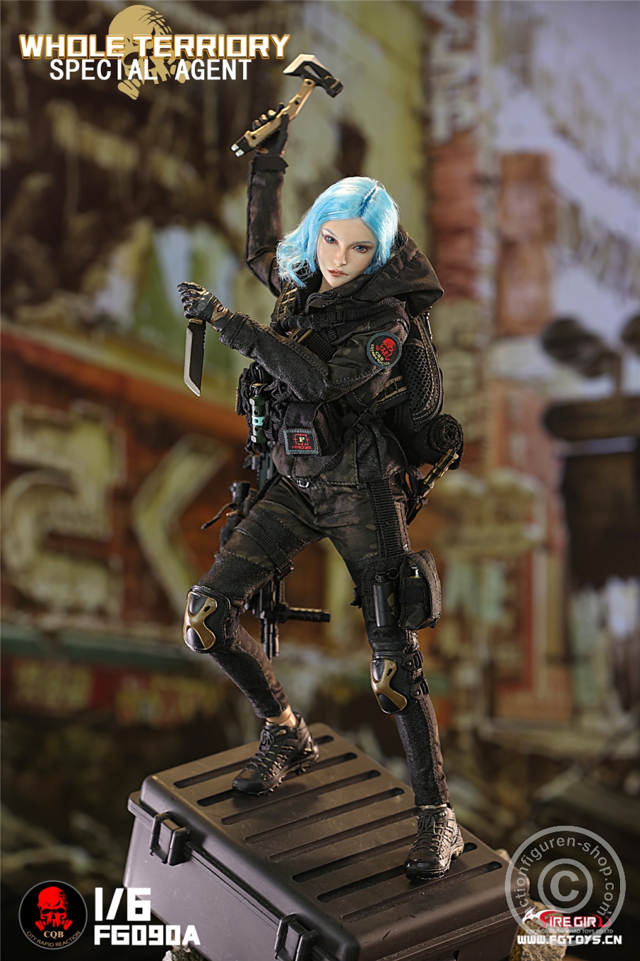 All Territory Secret Agent CQB Tactical Team Suit - Outfit & Accessoire Set - in 1/6 scale