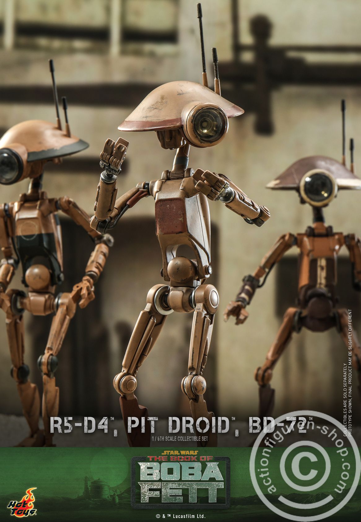 Star Wars: The Book of Boba Fett - R5-D4, Pit Droid, BD-72 Set