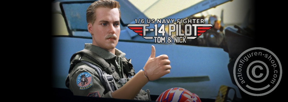 US Navy Fighter F-14 Pilot - Tom & Nick - in 1/6 scale US Navy Fighter F-14 Pilot - Tom & Nick - in 1/6 scale