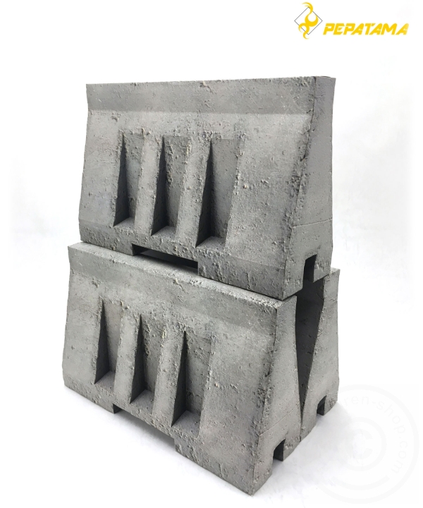 Concrete Barrier - Paper Diorama