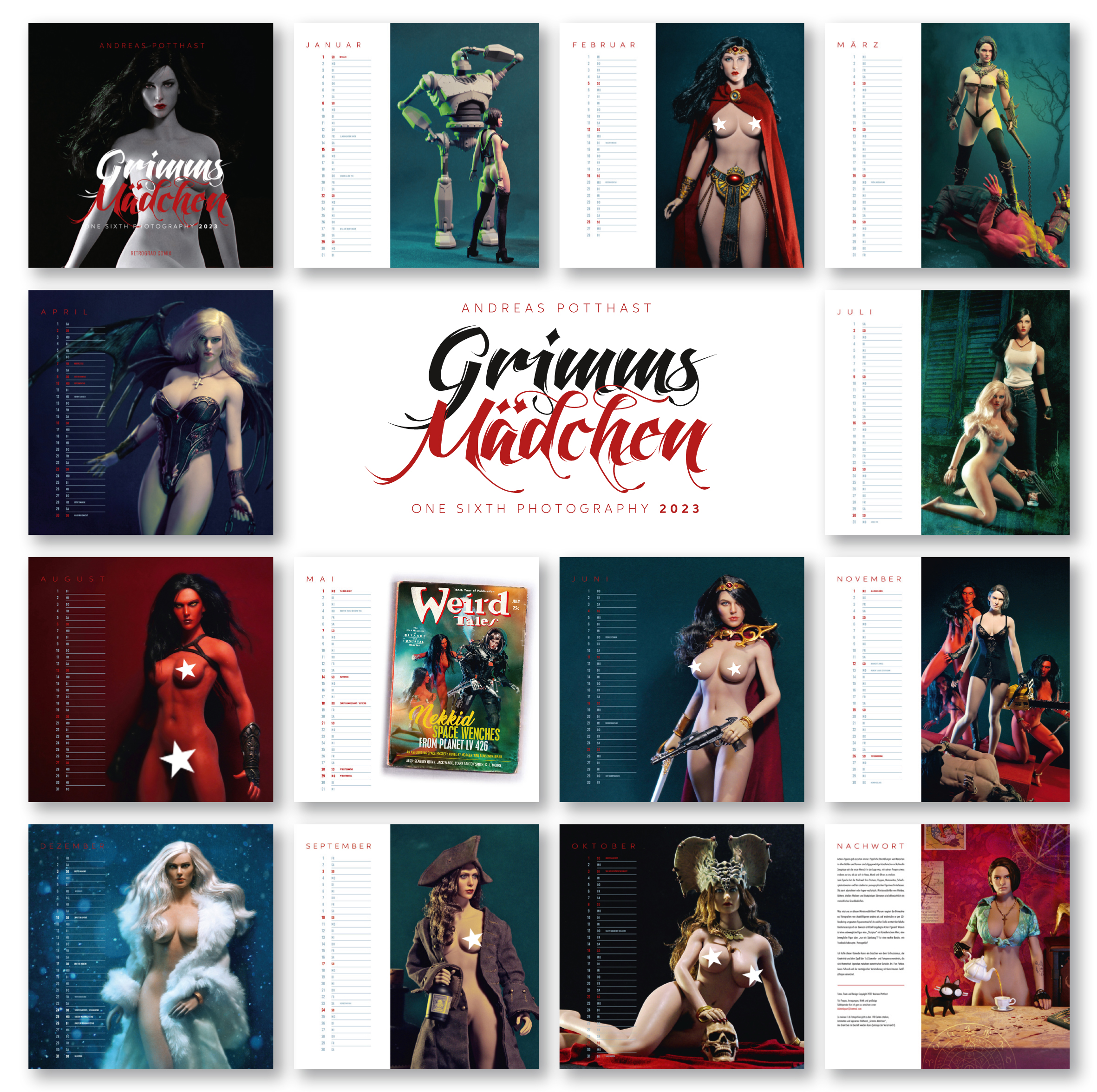 Kalender 2023 - Grimms Mädchen - One Sixth Photography
