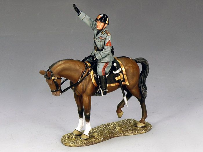 Mounted Mussolini