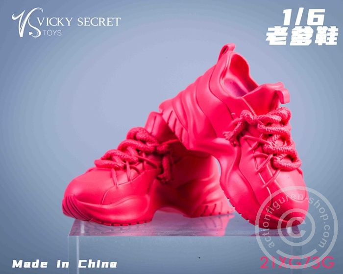 Female Sport Sneakers - red