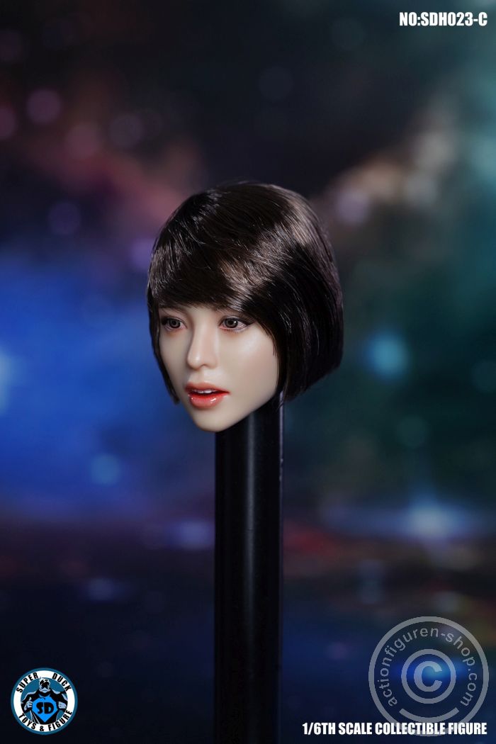 Female Head - black short Hair