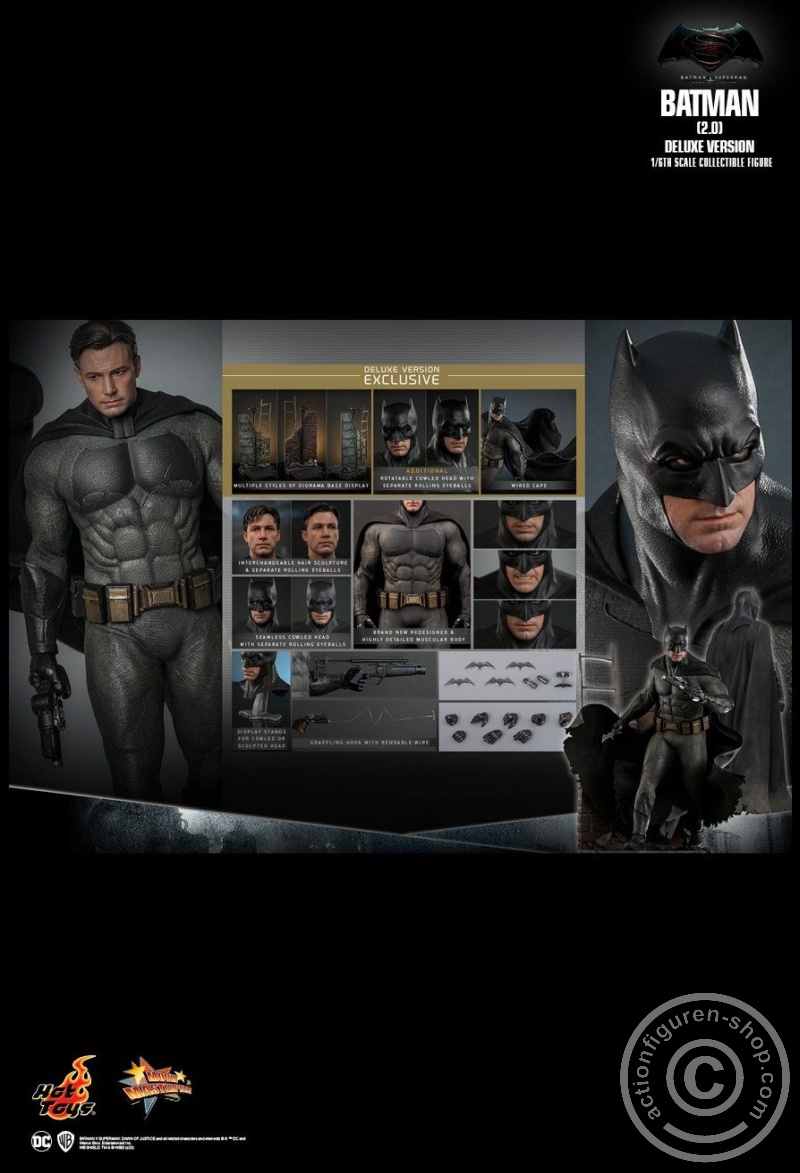 Batman v Superman: Dawn of Justice - 1/6th scale Batman (2.0) - (Deluxe Version) - MMS732 Batman v Superman: Dawn of Justice - 1/6th scale Batman (2.0) - (Deluxe Version) - MMS732