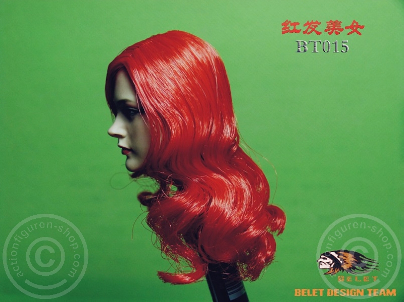 BT015-04 Red Haired Beauty Head