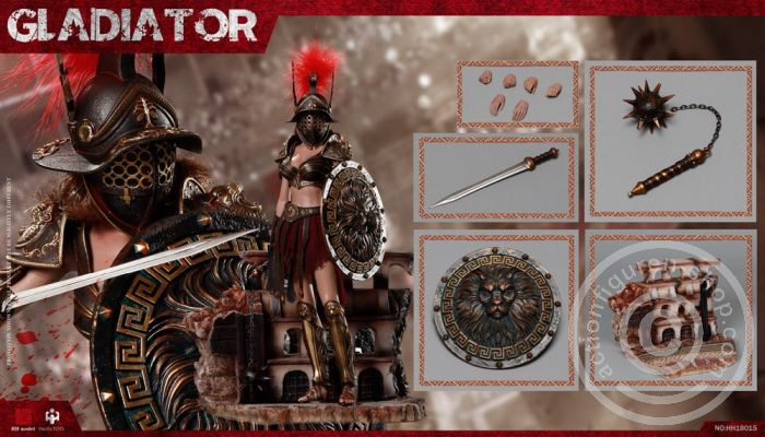 HH18015-07 Gladiator (Deluxe Edition) + Female Gladiator (red version)